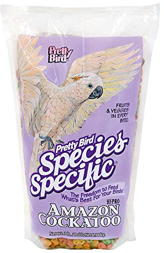 Pretty Bird 235013 Pretty Hi-Pro Food For Cockatoo, 20-Pound