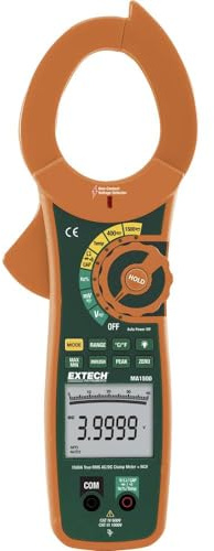 EXTECH 1500A True RMS AC/DC Strommesszange mit NCV Detektor, 1 Stück, MA1500