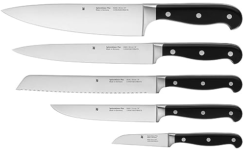 WMF Coltello Set Classe Plus Performance Cut, Acciaio Inox, Nero, Set 5 Pezzi
