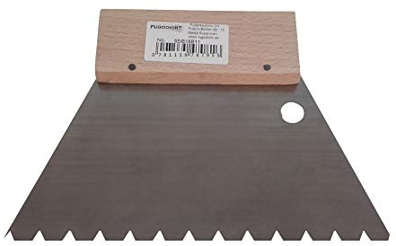 Glue Adhesive Notched Trowel Serrated Flooring B11 8.0x6.0 mm Standard Steel 180 mm