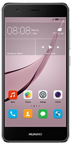 Huawei 51090UAW Smartphone Portable débloqué 4G (Ecran: 5 Pouces - 32 Go - Double Nano-SIM - Android 6) Gris