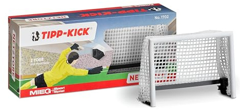 TIPP-KICK Set de portería de Red I 2 Piezas I Accesorios Originales adecuados para Todos Nuestros Juegos I Repuestos I Blanco