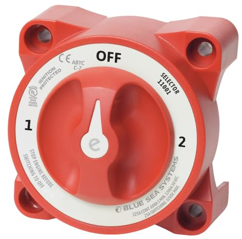 Blue Sea Systems 0-1-2 batteriomkopplare en storlek