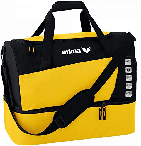 Erima Sporttasche mit Bodenfach, gelb/schwarz, L, 76 Liter, 723338