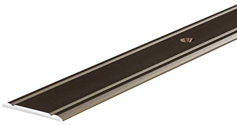 Gedotec Alu Übergangsprofil SUPERFLACH Übergangsschiene gelocht | 1000 x 30 mm | Boden-Profil Aluminium bronze eloxiert | Abdeckleiste zum Schrauben | 1 Stück - Schiene für Fliesen - Laminat uvm.