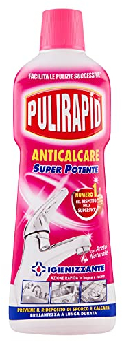 pulirapid – Antical, limpiador para acero inoxidable y cerámica, con vinagre Natural – 8 unidades de 750 ml [6 L]