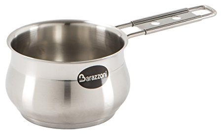 Barazzoni Tummy Casseruola manico lungo, Acciaio inox 18/10, Diametro cm 14, Litri 1,25. Made in Italy.