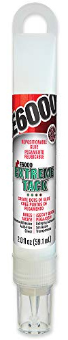 Eclectic Products 565100 2 oz. E6000 Extreme Tack Hang Bottle Repositionable Glue, Clear