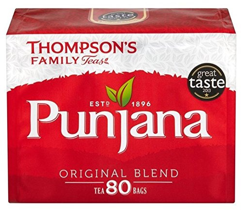 Thompsons Punjana Tea Bags 80 per Pack - Pack of 6