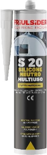 SILICONE MULTIUSO NEUTRO TRASPARENTE S20 PROFESSIONALE 310ml FRIULSIDER