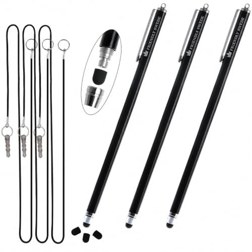 The Friendly Swede XXL Penna Touch a Punta Fine ad Alta Precisione per Touchscreen, 18,5cm (Nero)
