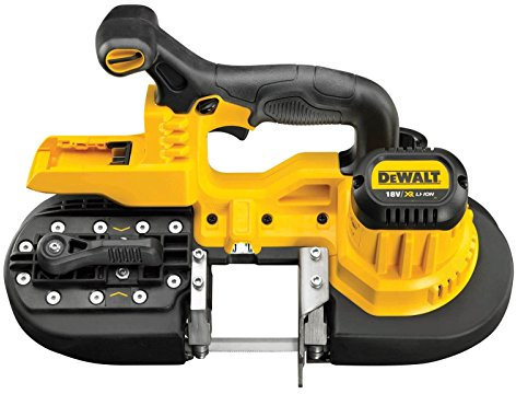 DeWalt DCS371NT-XJ Sega a nastro per metalli a batteria, motore Brushless, in valigetta TSTAK senza batteria e caricabatterie, 18 volts