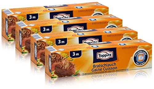 4x Toppits Aroma Bratschlauch 3 m - Ofen bleibt sauber