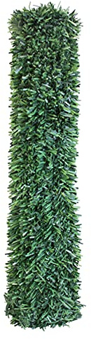 Seto Decor K050B Künstliche dekorative Hecke, normale Blätter, 0,5 x 5 m, Grün