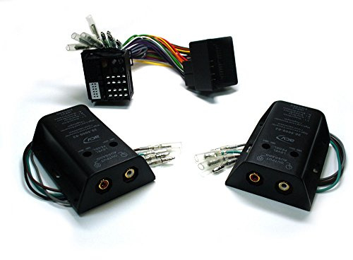 Vorverstärker-Adapter 4-Kanal High-Low Converter für Quadlock-Radios universell kompatibel mit VW, BMW, Mercedes, Seat, Skoda, Ford