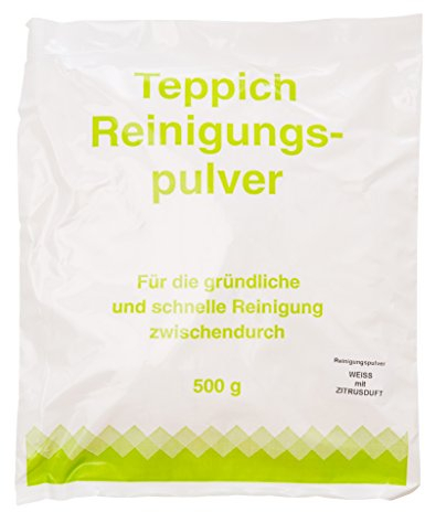 Polvere per la pulizia dei tappeti adatto per Vorwerk detergente per tappeti con profumo di agrumi, 500 grammi per circa 20 mq