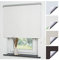Liedeco® Rollo, Fenster Rollo, Kettenzug-Rollo / 102 x 180 cm (Breite x Höhe), Leinen Silber/Thermo-Beschichtung, Verdunkelnd, Blickdicht/Breiten 60-200 cm/Variable Montage möglich