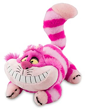 Disney Store Official Peluche Chat du Cheshire Taille Moyenne, Alice au Pays des Merveilles, 18 cm, Personnage Iconique, détails brodés, Sourire Classique et Griffes en Feutre, 12 Mois et Plus