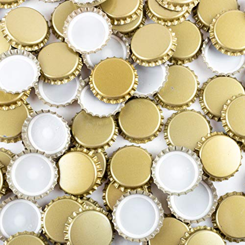 Ferrari Flaschenverschlüsse, 100 Stück, Gold, Kunststoff, Universal Größe, Schraubverschluss