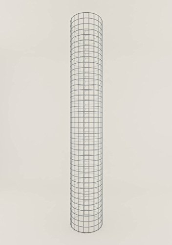 GABIONA Gabionensäule Rond ø 32 cm, Hauteur 160 cm (Largeur de Maille 5 x 5 cm