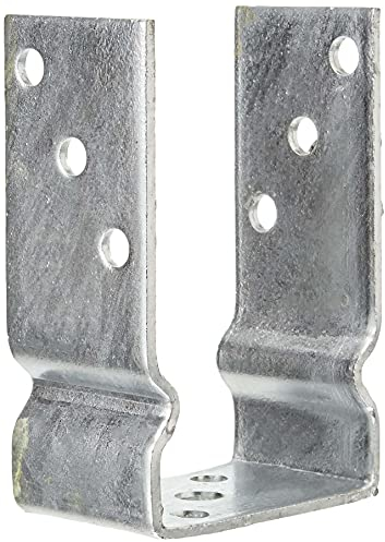 Alberts 217624 U-Pfostenträger | zum Aufschrauben oder zum Einbetonieren | feuerverzinkt | lichte Breite 91 mm