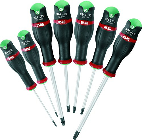 USAG 324 STX/S7 - Serie di 7 cacciaviti a torx Tamper Resistant® 03240093