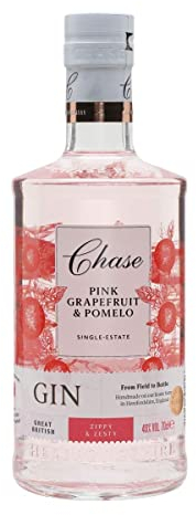 Chase Pink Grapefruit Gin | 40% vol | 70cl | Award-Winning | Hints of Juniper & Lime Zest | Grapefruit Gin | Recommended with Tonic & in Cocktails