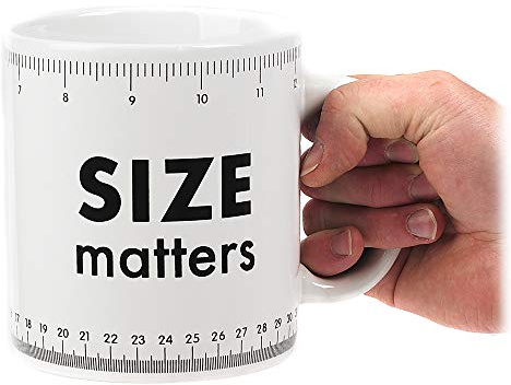 Size Matters Giant Mug - Large Novelty Tea & Coffee Cup