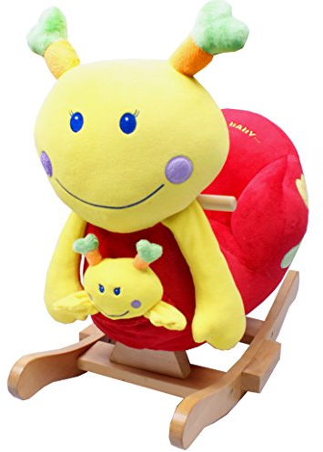 Torro 3199902561 - Schaukelschnecke, Emily mit Baby Schaukelpferd