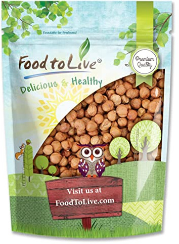 Food to Live - Raw Natural Hazelnuts, 8 Ounces Non-GMO Verified, Filberts, Whole Nuts, No Shell, Unsalted, Kosher, Vegan, Bulk. Wholesome Snack. Rich in Vitamin E. Great for Baking, Trail Mixes.