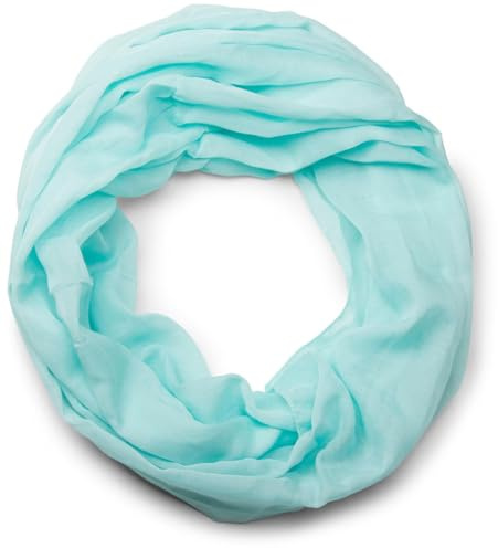 styleBREAKER Unisex Loop Schal Unifarben Viskose 77x46cm | Schlauchschal. seidige Haptik. fließendes Material. 2-3 mal wickelbar. waschbar 30 Grad. zeitloses Design. Rundschal.