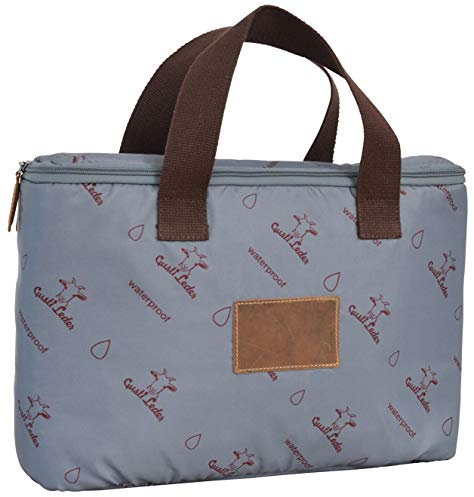 Gusti Kamerataschen Leder - Cameron 15 Inlay Tascheninlay Tascheneinsatz Größe-M Grau Leder