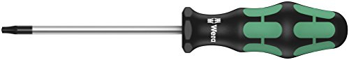 Wera Kraftform Plus 300 Series 05138260001 Torx Screwdriver 367 for Torx Screws with a Locking Pin TX 10 x 80 mm, Farbe
