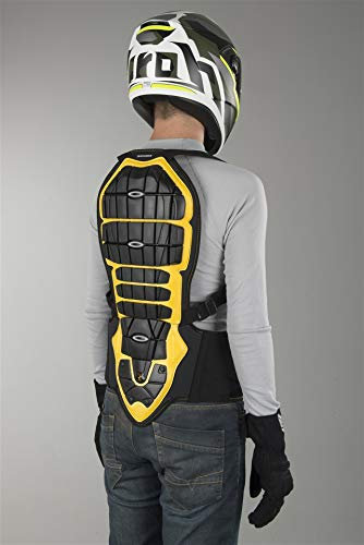 SPIDI Back Warrior 180/195 Paraschiena, nero/giallo, L