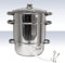 Edelstahl Dampfentsafter Dampf Entsafter Fruchtentsafter Obstpresse Saftpresse für ca. 8 Liter
