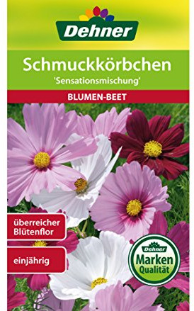 Dehner Blumen-Saatgut, Schmuckkörbchen Sensationsmischung, 5er pack (5 x 2 g)