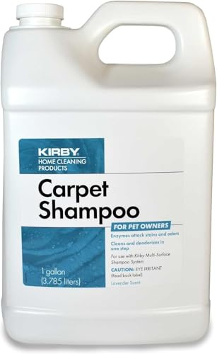 Kirby 237507 Carpet Cleaning Solution – Deep Cleaning Formula for Carpet Machines, 128 fl oz, Lavender Scent, Stain & Odor Remover, Compatible Systems