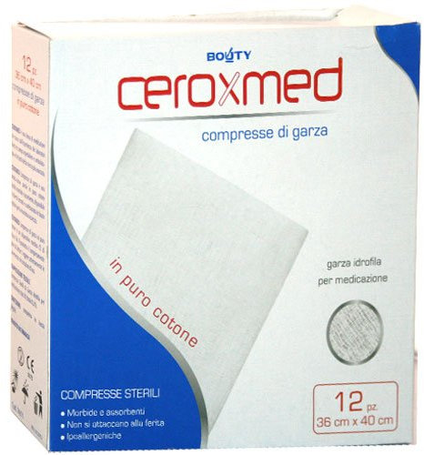 Ceroxmed compresse di garza 36cm x 40cm 12pz