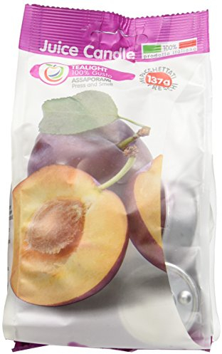 Cereria di Giorgio Succo di Candela Tealight Profumati alla Frutta, Cera, Prugna, 3.8x3.8x1.6 cm