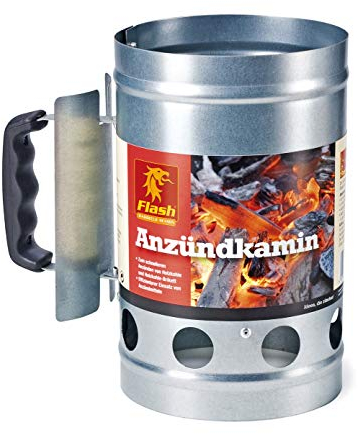 S&M Boomex 9062-6 Accensione per Barbecue e e Camini con Manico di Sicurezza, Grigio