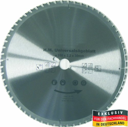 Professionelles Multi-Sägeblatt verschiedene Größen mit 30mm Lochbreite - schneidet nahezu alle Materialien - mit hoher Standzeit, entwickelt für hohe Beanspruchung (Sägeblatt 350 x 30mm | 60 Zähne)