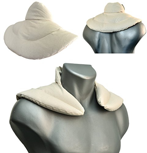 Neck Pillow Ecru/Nature Organic | Cherry Stone Pillow | Warming Neck Cushion, Neck Warmer