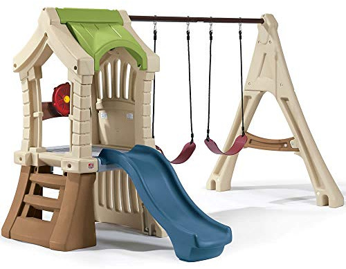 Step2 Play Up Gym Set Play equipment for children | Play tower with slide and swings made of plastic | Toys for garden/outdoors