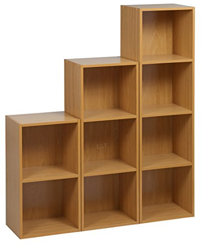 Set von 3 URBN Living Holz Bücherregal (Buche)