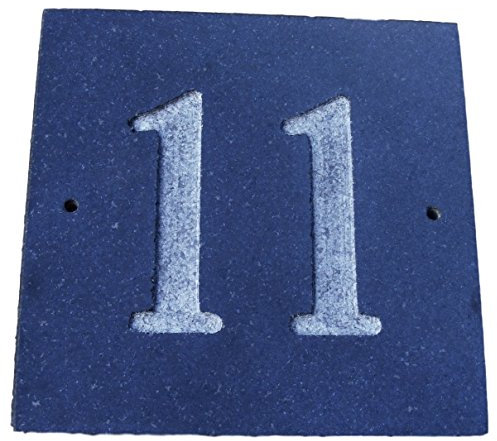 Black Granite House Door Number Square Deeply Engraved Sign Plaque House Warming Gift (11)