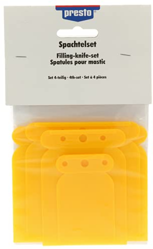 presto 600238 Set di 4 spatole per stucco in plastica