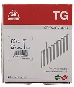 Clavos RO-MA TG25 - 25 mm para clavadoras neumáticas