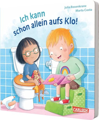 Ich kann schon allein aufs Klo!: Einfühlsames Pappbilderbuch ab 2 Jahren für spielerisches Toilettentraining