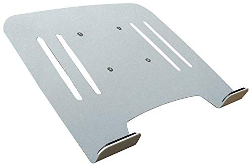 Drall Halterung Adapter Ablage für Laptop Notebook Netbook Tablet PC - Befestigung an Wandhalterung Ablage Adapterplatte VESA 75 Silber Modell: IP3S