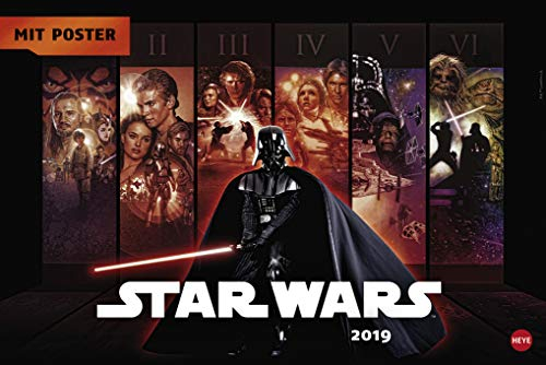 Star Wars Broschur XL 2023. Praktisch und ein absoluter Hingucker: Terminplaner 2023 groß mit den besten Szenen aus Star Wars. Viel Platz für Termine in einem Kalender für Star Wars Fans.